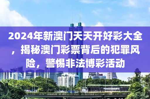 2024年新澳门天天开好彩大全，揭秘澳门彩票背后的犯罪风险，警惕非法博彩活动