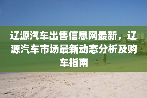 辽源汽车出售信息网最新，辽源汽车市场最新动态分析及购车指南