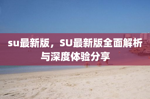 su最新版，SU最新版全面解析与深度体验分享