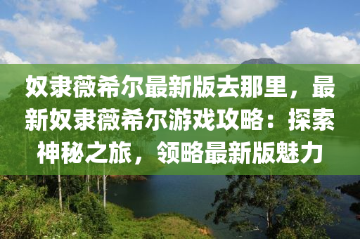 奴隶薇希尔最新版去那里，最新奴隶薇希尔游戏攻略：探索神秘之旅，领略最新版魅力