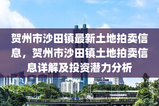 贺州市沙田镇最新土地拍卖信息，贺州市沙田镇土地拍卖信息详解及投资潜力分析