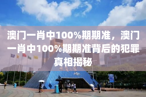 澳门一肖中100%期期准，澳门一肖中100%期期准背后的犯罪真相揭秘