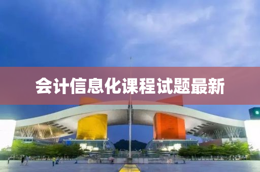 会计信息化课程试题最新