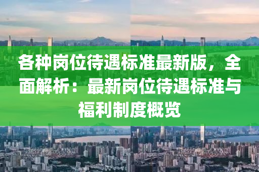 各种岗位待遇标准最新版，全面解析：最新岗位待遇标准与福利制度概览