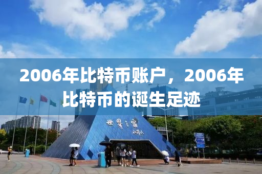 2006年比特币账户，2006年比特币的诞生足迹