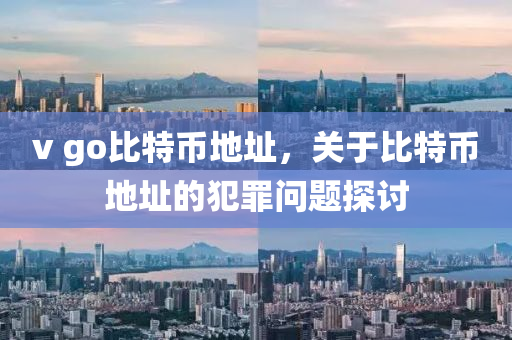 v go比特币地址，关于比特币地址的犯罪问题探讨