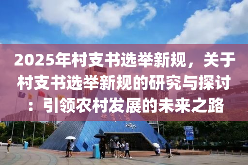 2025年村支书选举新规，关于村支书选举新规的研究与探讨：引领农村发展的未来之路