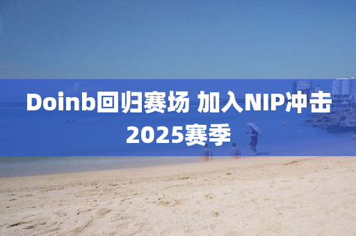 Doinb回归赛场 加入NIP冲击2025赛季