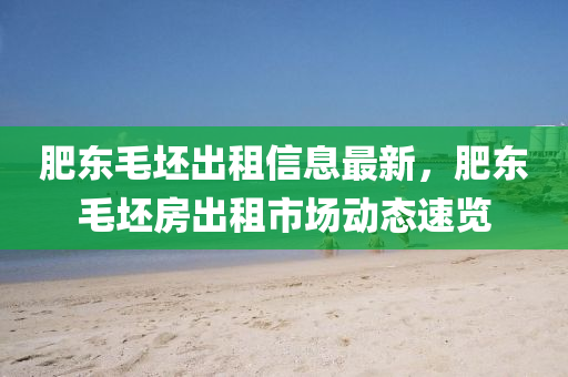 肥东毛坯出租信息最新，肥东毛坯房出租市场动态速览