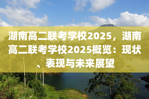 湖南高二联考学校2025，湖南高二联考学校2025概览：现状、表现与未来展望