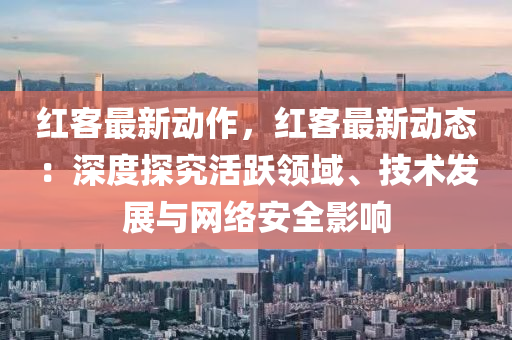 红客最新动作，红客最新动态：深度探究活跃领域、技术发展与网络安全影响