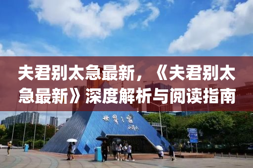 夫君别太急最新，《夫君别太急最新》深度解析与阅读指南