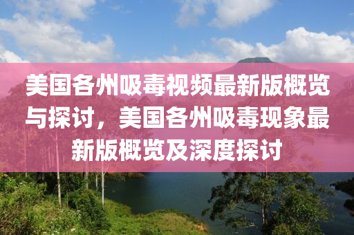 美国各州吸毒视频最新版概览与探讨，美国各州吸毒现象最新版概览及深度探讨