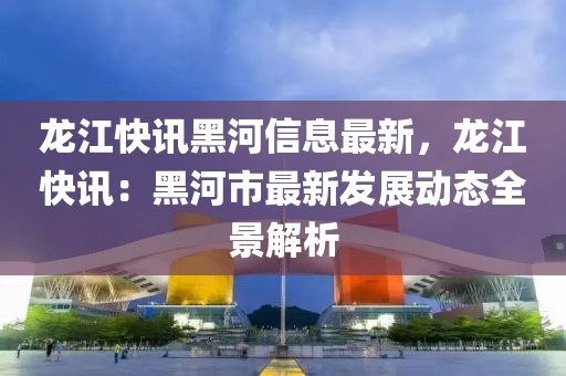 龙江快讯黑河信息最新，龙江快讯：黑河市最新发展动态全景解析