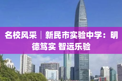 名校风采│新民市实验中学：明德笃实 智远乐验