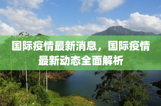 国际疫情最新消息，国际疫情最新动态全面解析