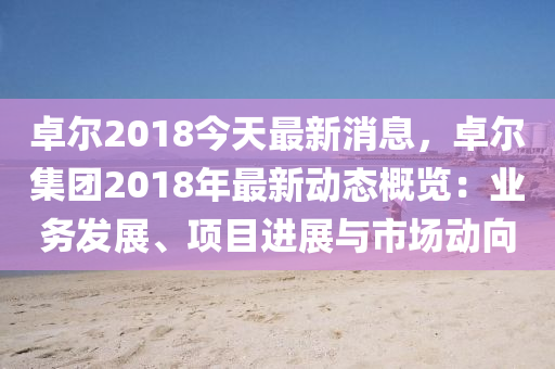 卓尔2018今天最新消息，卓尔集团2018年最新动态概览：业务发展、项目进展与市场动向