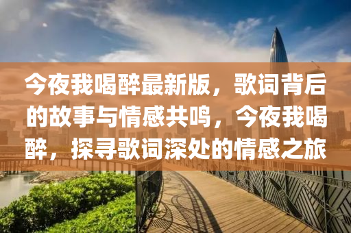 今夜我喝醉最新版，歌词背后的故事与情感共鸣，今夜我喝醉，探寻歌词深处的情感之旅