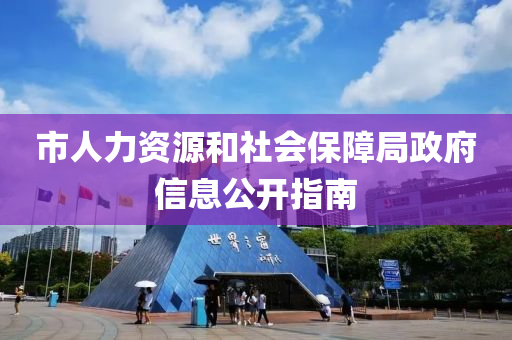 市人力资源和社会保障局政府信息公开指南