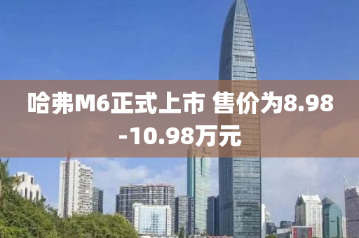 哈弗M6正式上市 售价为8.98-10.98万元