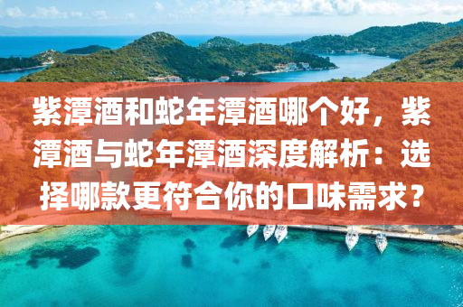 紫潭酒和蛇年潭酒哪个好，紫潭酒与蛇年潭酒深度解析：选择哪款更符合你的口味需求？