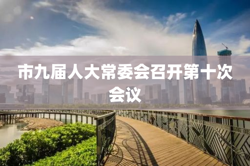 市九届人大常委会召开第十次会议