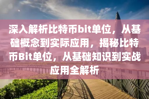 深入解析比特币bit单位，从基础概念到实际应用，揭秘比特币Bit单位，从基础知识到实战应用全解析
