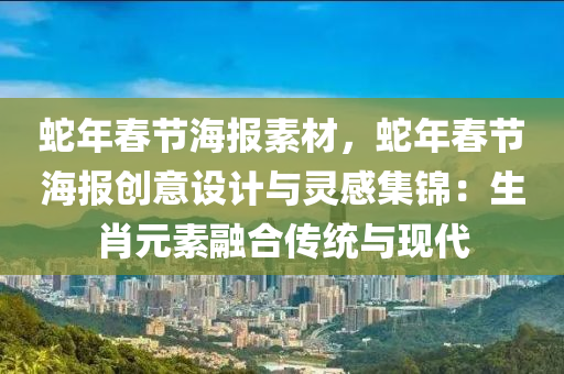 蛇年春节海报素材，蛇年春节海报创意设计与灵感集锦：生肖元素融合传统与现代