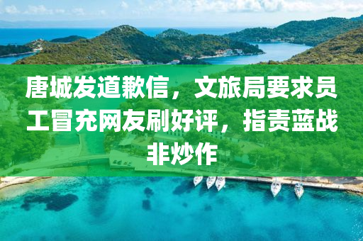 唐城发道歉信，文旅局要求员工冒充网友刷好评，指责蓝战非炒作