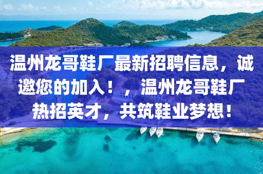 温州龙哥鞋厂最新招聘信息，诚邀您的加入！，温州龙哥鞋厂热招英才，共筑鞋业梦想！