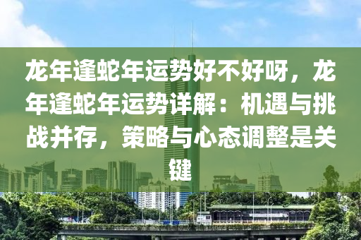 龙年逢蛇年运势好不好呀，龙年逢蛇年运势详解：机遇与挑战并存，策略与心态调整是关键