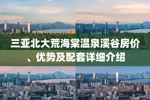 三亚北大荒海棠温泉溪谷房价、优势及配套详细介绍