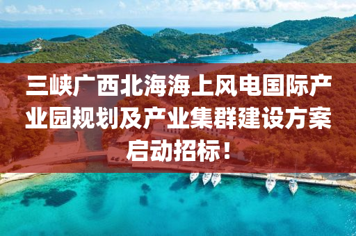 三峡广西北海海上风电国际产业园规划及产业集群建设方案启动招标！