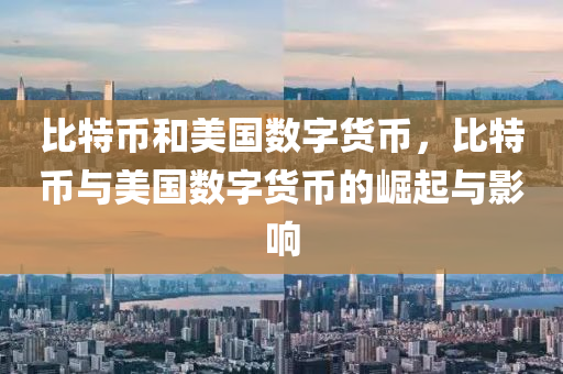 比特币和美国数字货币，比特币与美国数字货币的崛起与影响