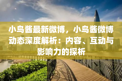 小鸟酱最新微博，小鸟酱微博动态深度解析：内容、互动与影响力的探析