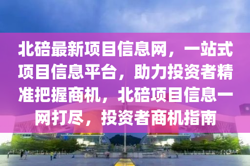 北碚最新项目信息网，一站式项目信息平台，助力投资者精准把握商机，北碚项目信息一网打尽，投资者商机指南