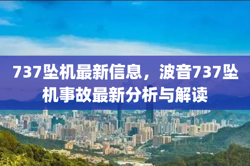 737坠机最新信息，波音737坠机事故最新分析与解读