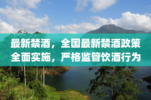 最新禁酒，全国最新禁酒政策全面实施，严格监管饮酒行为