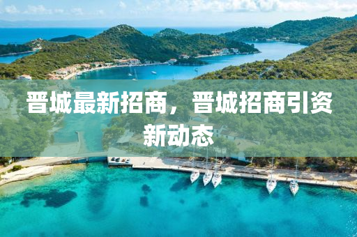 晋城最新招商，晋城招商引资新动态