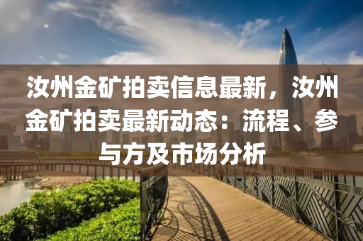 汝州金矿拍卖信息最新，汝州金矿拍卖最新动态：流程、参与方及市场分析