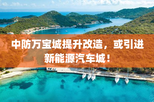 中防万宝城提升改造，或引进新能源汽车城！