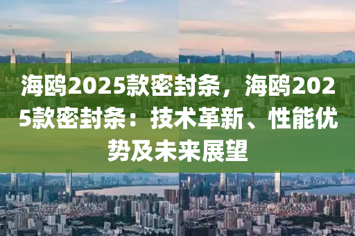 海鸥2025款密封条，海鸥2025款密封条：技术革新、性能优势及未来展望