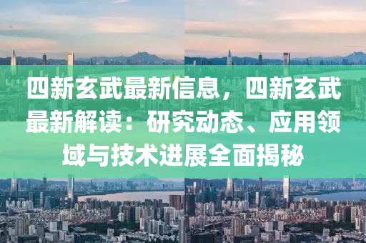 四新玄武最新信息，四新玄武最新解读：研究动态、应用领域与技术进展全面揭秘