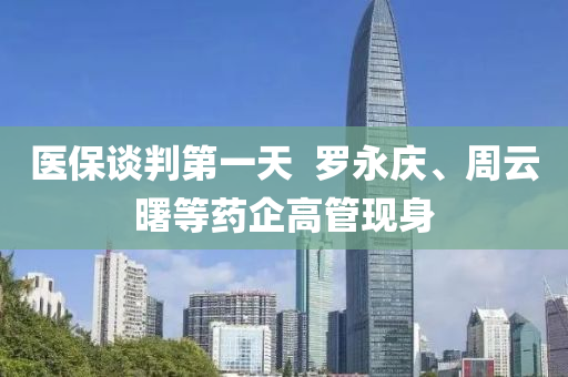 医保谈判第一天  罗永庆、周云曙等药企高管现身