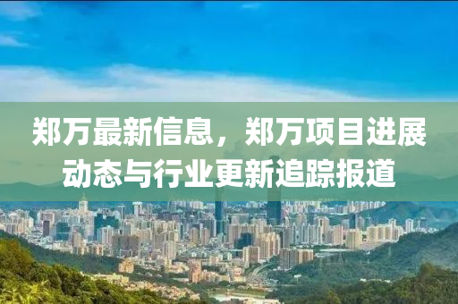 郑万最新信息，郑万项目进展动态与行业更新追踪报道