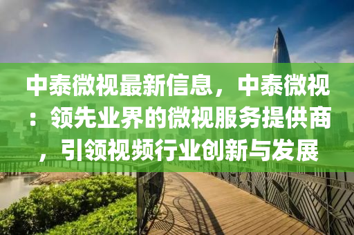 中泰微视最新信息，中泰微视：领先业界的微视服务提供商，引领视频行业创新与发展