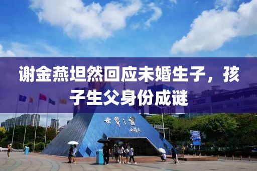 谢金燕坦然回应未婚生子，孩子生父身份成谜