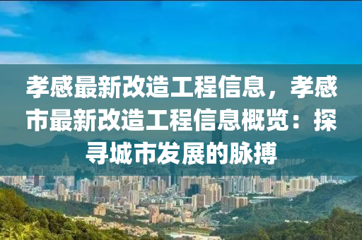 孝感最新改造工程信息，孝感市最新改造工程信息概览：探寻城市发展的脉搏