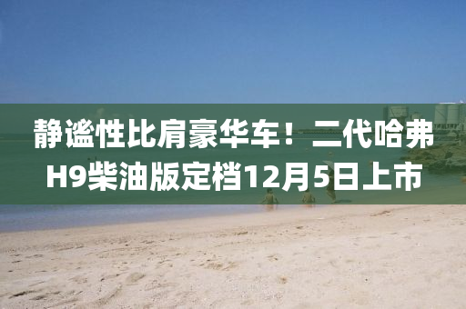 静谧性比肩豪华车！二代哈弗H9柴油版定档12月5日上市