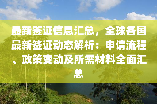 最新签证信息汇总，全球各国最新签证动态解析：申请流程、政策变动及所需材料全面汇总
